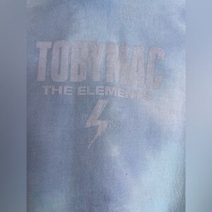 TobyMac The Elements Hoodie Blue Tie Dye Pullover Unisex Christian Music
